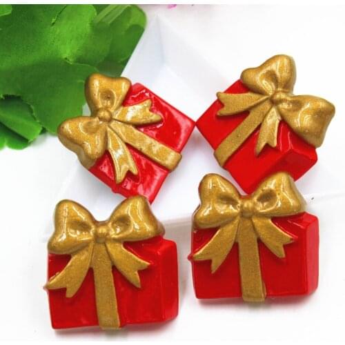 10pcs/lot flat back resin Christmas gifts for kids DIY resin cabochons accessories about 25mm