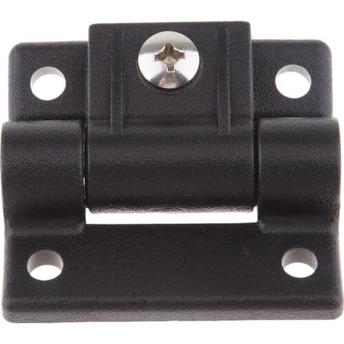 4 Countersunk Holes Plastic Adjustable Torque Position Control Hinge Marine Boat Door Hinges, Black