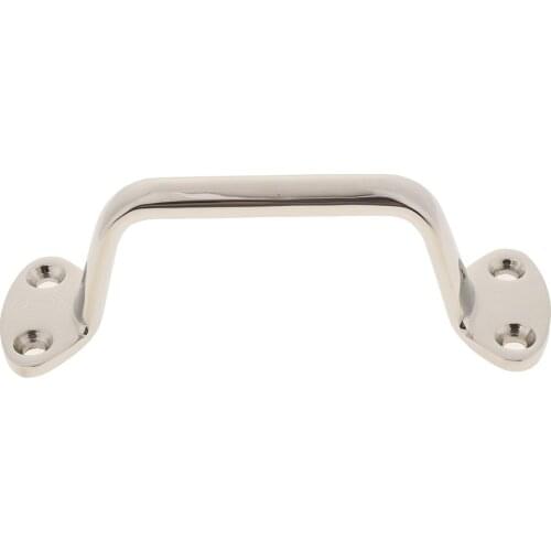 6 inch Handle Handrail 316 Stainless Steel Polished Grab Bar Hardware - Excellent Corrosion Resistance