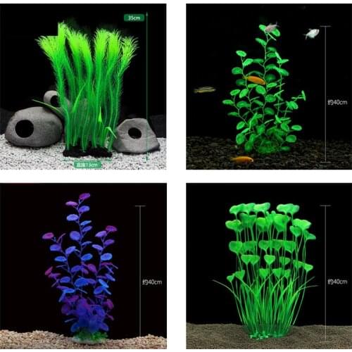 Aquarium Plants, Colorful Artificial Fish Tank Decor Plants Aquarium Decorations for Household and Office