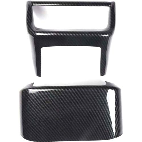 Car Rear Air Outlet Vent Cover Anti Kick Frame Trim Stickers For Lexus ES 2018 2019 Car Styling