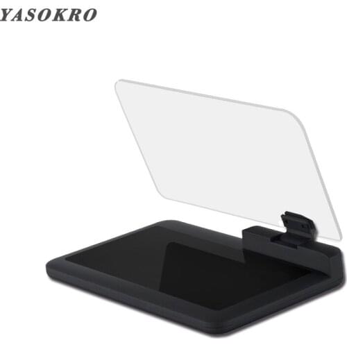YASOKRO H6 Car HUD Head Up Display Holder Stand Car GPS Navigator Phone Smartphone Projector Reflection Board Panel Non-slip Mat
