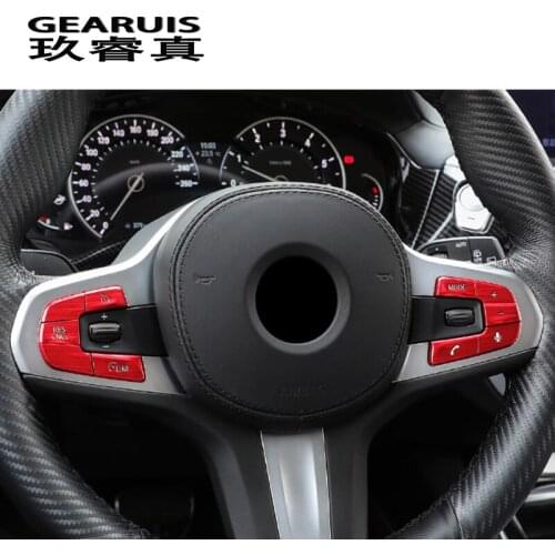 Car Styling Steering Wheel Buttons Covers Trim decoration Stickers For BMW X3 G01 X4 Stainless Steel Interior Auto Accessories
