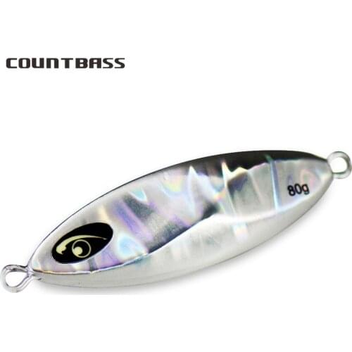 Countbass 20g 30g 45g 60g S2 Short Slow Pitch Metal Jigs Fishing Lure with Luminous Eyes Lead Jigging Lures Anglers Chooice