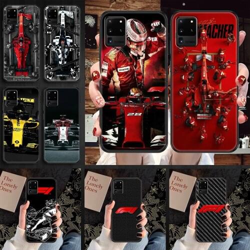 Formula 1 Car F1 Phone case For Samsung Galaxy Note 4 8 9 10 20 S8 S9 S10 S10E S20 Plus UITRA Ultra black soft hoesjes pretty