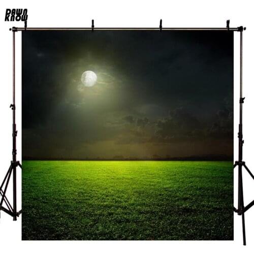 DAWNKNOW Moon Greensward Photograph Background Photocall Lawn Photo Shoot Wedding Backdrops Children Photo Studio lv2425
