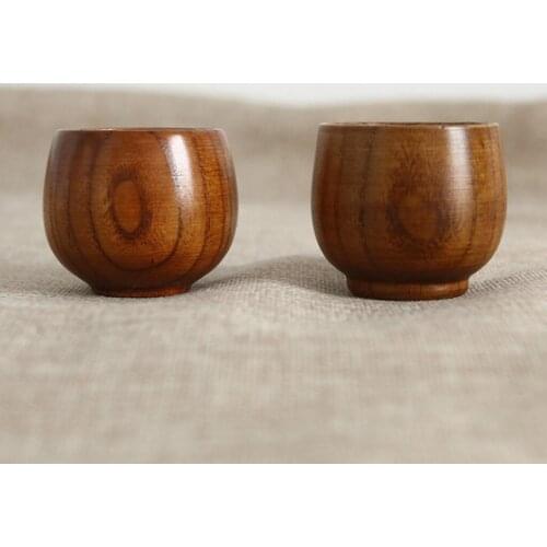 Wooden Mug Coffee Tea Drinking Cup Beer Mugs Eco-Friendly Drinkware Wooden Cups Natural Wood Cup Mug