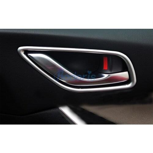 For Mazda Atenza 2013 2014 2015 2016 2017 Interior Door Handle Bowl Insert Trim Panel Chrome Car Styling Accessories