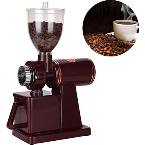 Electric Coffee Bean Grinder Household Electric Coffee Bean Grinder Small Commercial Grinder 8 Levels of Thickness Adjustment
