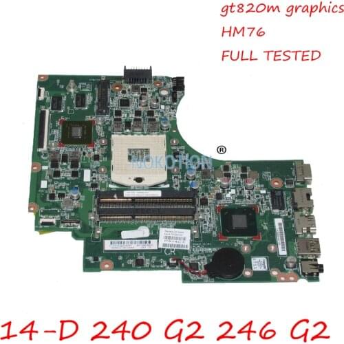 NOKOTION 747263-001 747263-501 for HP Compaq 14-D 240 G2 246 G2 laptop motherboard 820m graphics HM76
