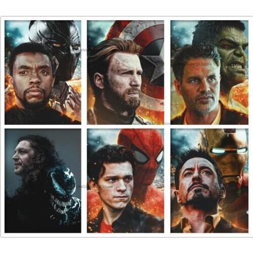 5d Diy Diamond Painting Marvel The Avengers New Arrivals Portrait Diamond Embroidery Mosaic Cross Stitch Full Drill Home Decor
