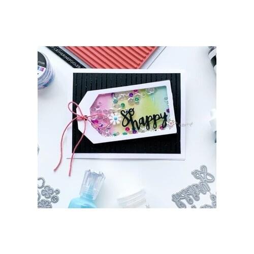 New label tag decoration metal Cutting Dies Stencils DIY Scrapbooking Paper/photo Cards Embossing Dies