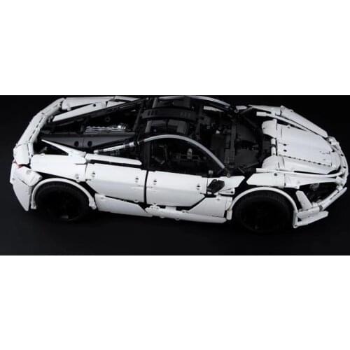 New technology building block mechanical gear 720s racing car DIY assembly toy boy gift model MOC