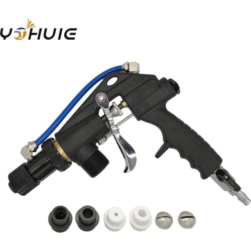 YOHUIE Nylon material Air Sand Blasting Gun mortar spray machine Industrial Sandblaster Gun 7pcs nozzle
