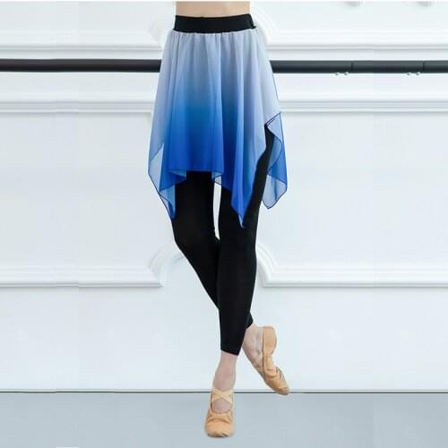 Professional Woman Ballet Pant for Women Latin Dance LeggingsAdult Ballet Training Pants With Chiffon Skirt Fitness Gym Pants