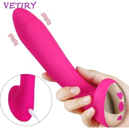 VETIRY Silicone Dildo Vibrators Adult Sex Toys Vibrators for Women Female Masturbators G-spot Clitoris Stimulators 25 Speed