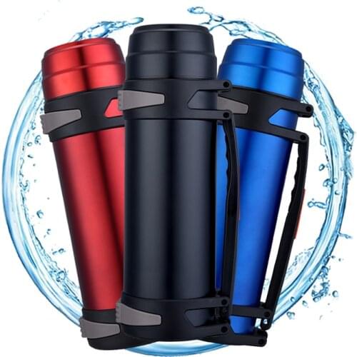 2L/3L Water Bottle Thermos Stainless Steel Coffee Mugs Travel Outdoor Sport Vaccum Cup Vacuum with Lid for Flask Customize