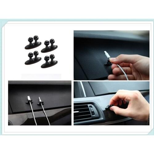 Universal 8pcs car clip stickers Charging cable Automotive interior for Chevrolet Chevelle FNR 1970 1967 Cavalier Volt SS