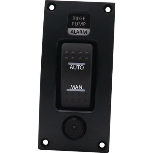 1Pc DC12-24V Waterproof Boat Bilge Pump Switch Panel Deck Cleaning Control Panel with Alarm and 20A fuse Automatic induction New