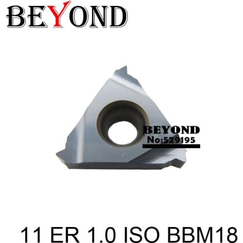 11 ER 1.0 ISO 1.5 ISO 2.0 ISO BBM18 original 11mm threading insert 1.0ISO 1.5ISO 2.0ISO 10pcs carbide inserts for turning tool