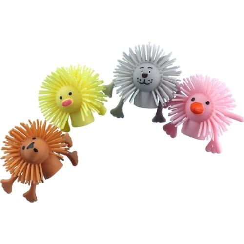 4Pcs/Set Cartoon Animal Family Finger Puppet Soft Rubber Role Play Tell Story Cloth Doll Educational Toys For Children Kids Gift