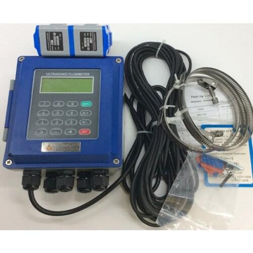 5PCS/lot TUF-2000B With TS-2 Transducer (DN15-100mm) Ultrasonic Liquid Flowmeters