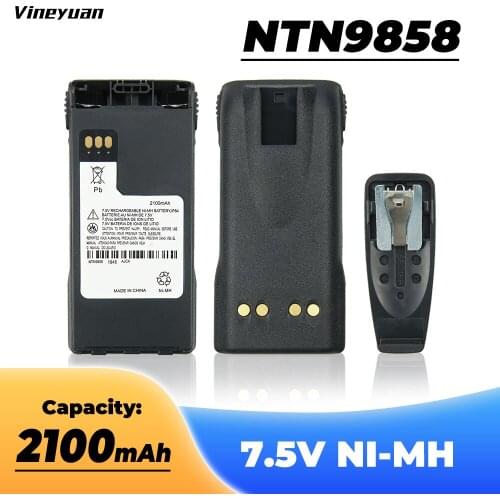 NTN9858C NTN9858 2100mAh Ni-MH Battery Extended Replacement for Motorola XTS2500 Two Way Radio