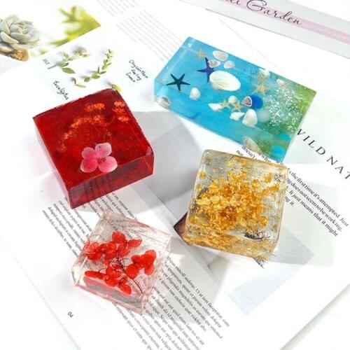 8 Pcs Dried Flower Specimen Epoxy Resin Mold 3D Box Decorations Silicone Mould DIY Crafts Ornaments Casting Tool