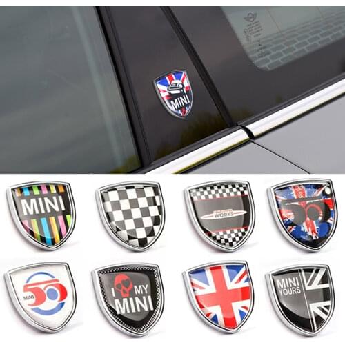 Car Metal Emblem Badge Stickers Decals for Mini BMW Cooper Countryman Clubman F54 F55 F56 R55 R56 R60 F60 Car Accessories Paste