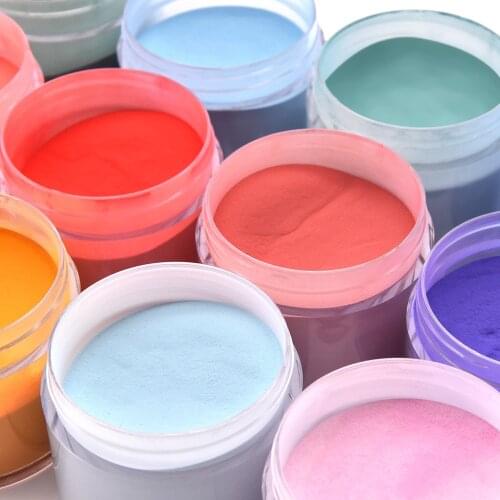 Nails Jar Pink Blue Beauty different colors 10Gram Acrylic Powder Color Acrylic Powder in Set