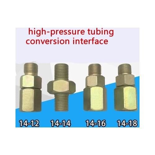 Free shipping!Tubing conversion joints, high-pressure tubing conversion interface, test-tubing adapter, M14 to M12,M14,M16,M18