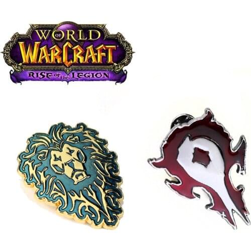 World of Warcraft Brooch Cosplay Prop Accessories WoW Sign Pin