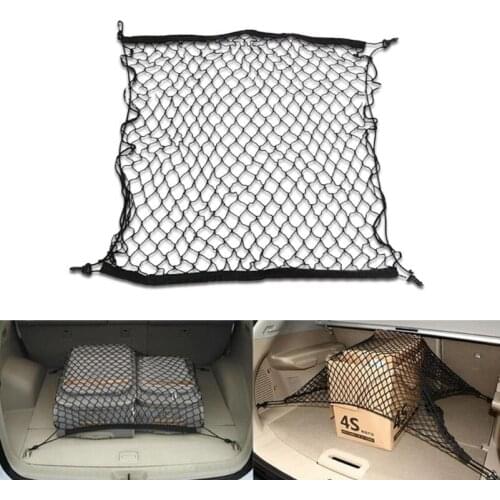 For Subaru Forester SJ 2014-2018 Car Trunk Luggage Storage Cargo Organiser Elastic Mesh Net Car Styling