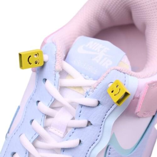 Elastic No Tie Off Shoelaces White Semicircle Shoe Laces Kids Adult Sneakers Shoelace Quick Lazy Metal Lock Laces Shoe Strings