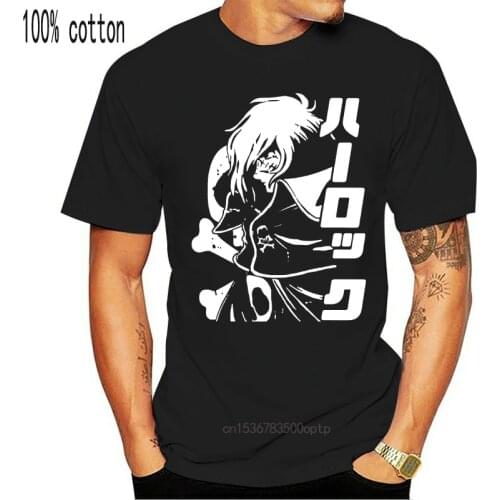 Awesome Space Pirate Captain Harlock Albator Anime T Shirt Young Design Soft Cotton Homme Tee Shirt
