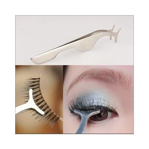 False Eyelashes Clip and False Make up Tool Multifunctional Assistant Makeup False Eyelashes Tweezers