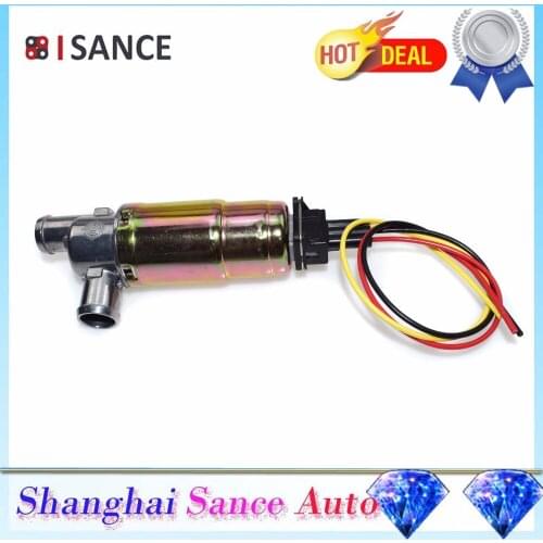 ISANCE Idle Air Speed Control Valve & Connector 35150-22000 0280140505 For VW Golf Jetta Audi Quattro Hyundai Elantra Kia Saab