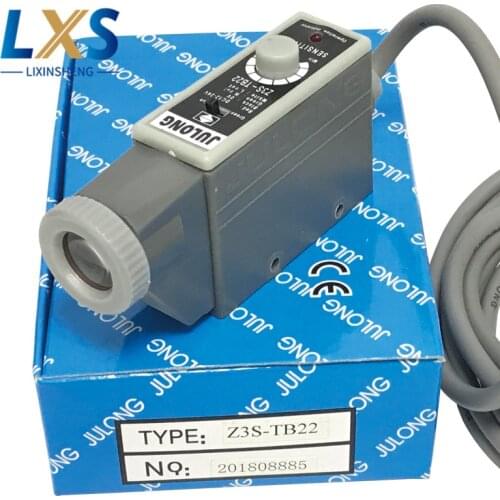 JULONG Z3S-TB22 Auto Detection Color Mark Sensor Packing Machine Auto Tracking/Rectify Deviation Photocell Sensor