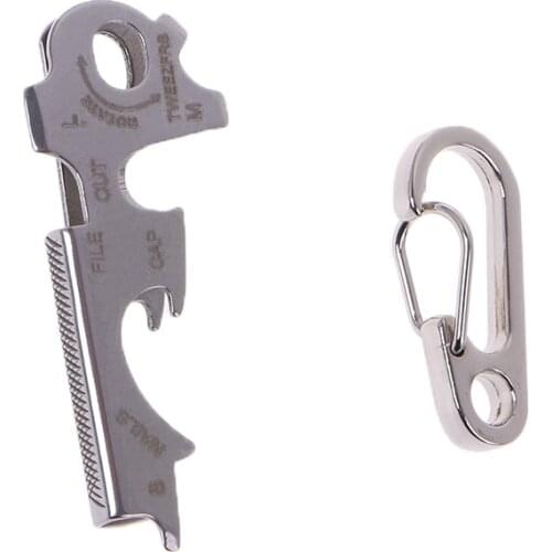 Multifunctional Survival Tool Stainless Steel TU47 True Utility Keytool Key Multi Tool Best Pocket Multitool Set EDC Key Tool