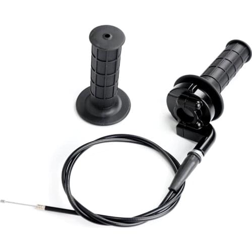 SPEEDWOW Motorcycle Grips 7/8" 22mm Hand Grip With Throttle With Twist Cable For ATV Quad Pit Dirt Bike Motocross Racing