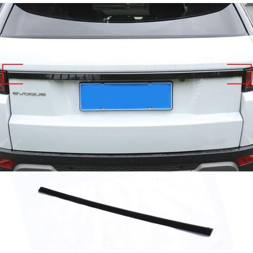 Chrome Silver/Black Car Rear Tail Gate Molding Trim Cover For Land Rover Range Rover Evoque 2012-2019 Accessories
