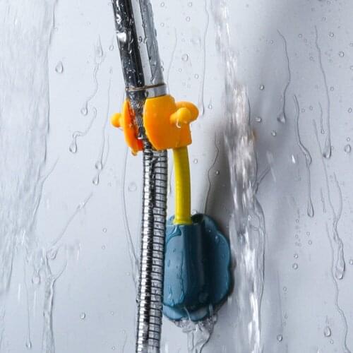 Shower Head Holder Wall Mount Support Rack Punch-free Bathroom Sprinkler Head Brackets Bathroom Accessaries Parts