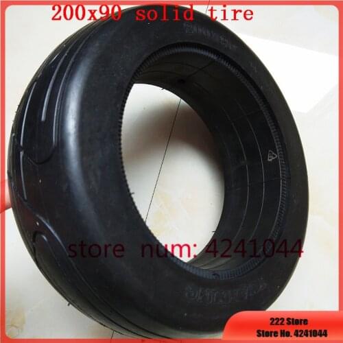 New 200x90 Anti abrasion and explosion-proof solid tires 8 inch non inflatable solid tyres for electric scooter torsion car