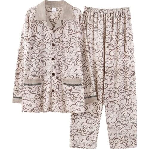 Striped Pajamas Men Long Sleeve Pajama Set For Male Plus Size L-4XL Sleepwear Casual Nightwear Suit Homewear Man Pyjamas Spring