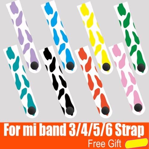 For Xiaomi Mi Band 6 5 4 3 NFC global version Wristband Accessories Colorful Graffiti style Strap For MiBand 6 5 4 3 Straps
