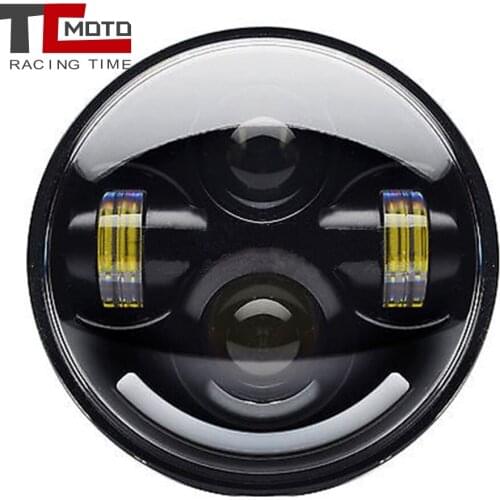 5.75 inch LED Motorcycle Headlight Lamp Halo DRL for Harley Dyna Sportster Victory Triumph Indian 1200 XL1200C 883 XL883 XL883R