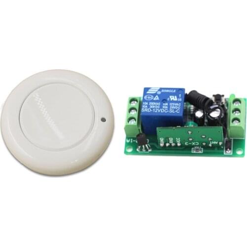 New Smart RF Electric Gateway Remote Control Home Automation DC9V 12V 24V 1CH White Wireless Remote Control Lighting Switches