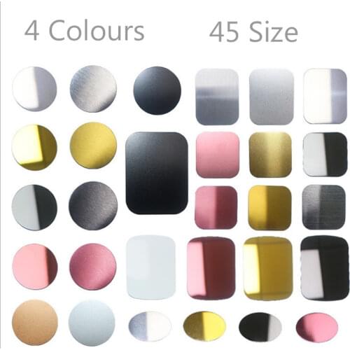 2pcs Universal 30mm matte Brushed Metal Plate disk iron sheet for Magnet Mobile Phone Holder For Magnetic Car Phone Stand holder