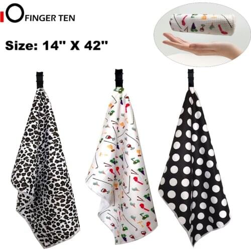 Golf Towels Women for Golf Bags with Clip Grommet Waffle Ladies Towel Microfiber 42 X 14 Large Size in Colors