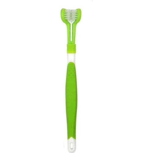 Teeth Clean Tooth Pet Dog Cleaner Pet Finger Toothbrush 2 Pcs Three Sided Pet Soft Three Sided Dog Toothbrush Teeth Care